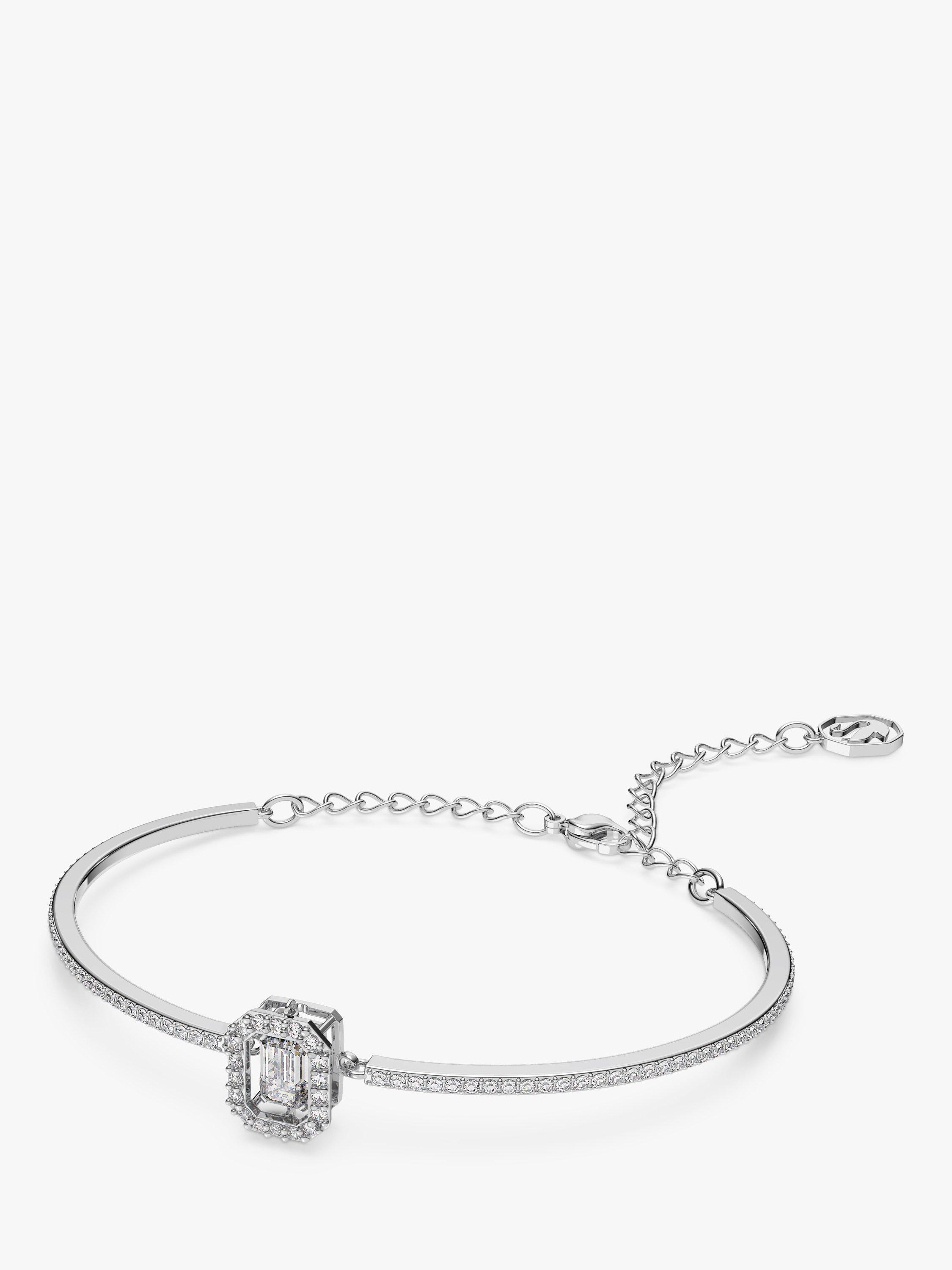 Product image 2 of 3, which shows Swarovski Millenia Octagonal Crystal Bangle, Silver
