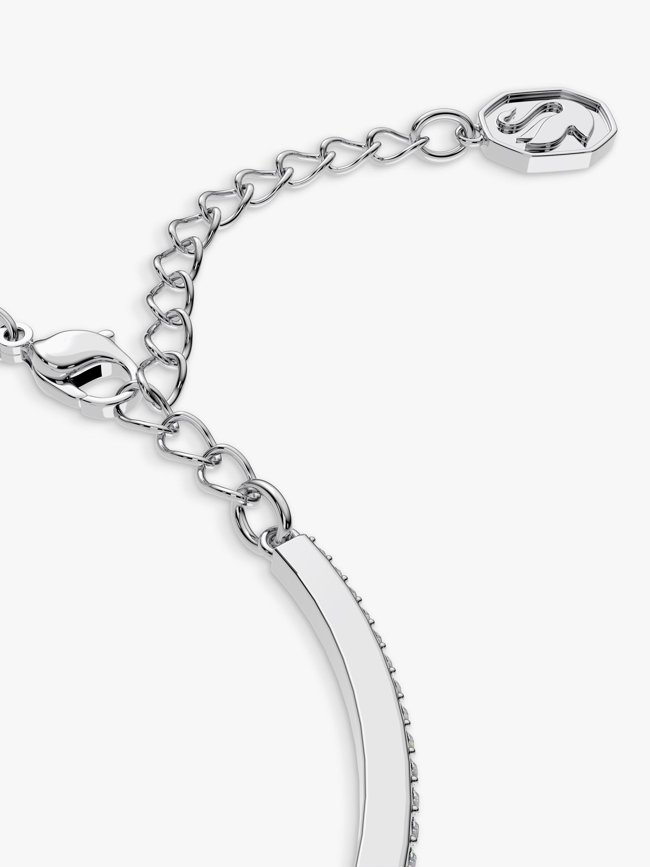 Product image 3 of 3, which shows Swarovski Millenia Octagonal Crystal Bangle, Silver