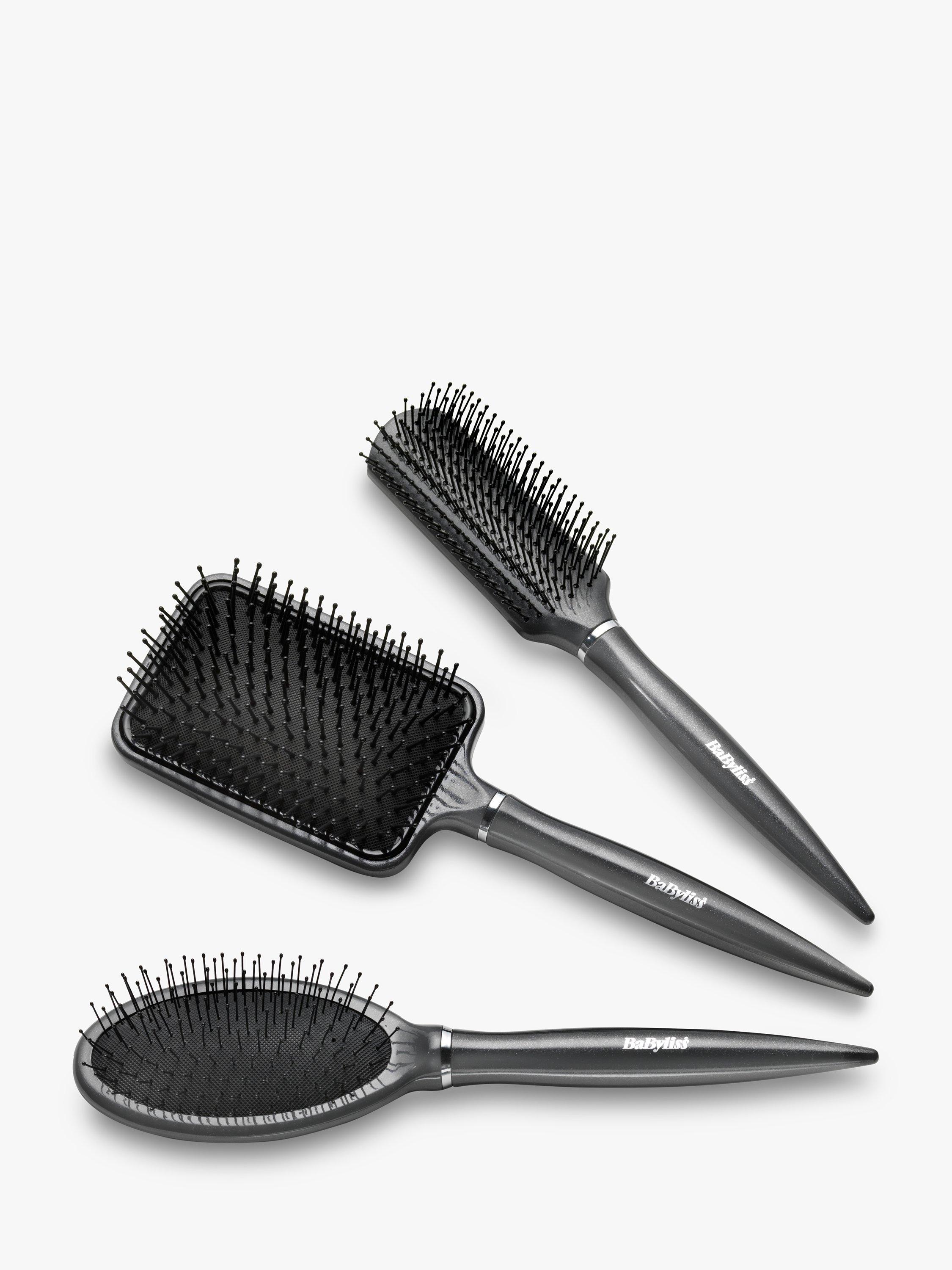 Product image 3 of 4, which shows BaByliss Diamond Cushion Brush Hair Styler Accessory, Black