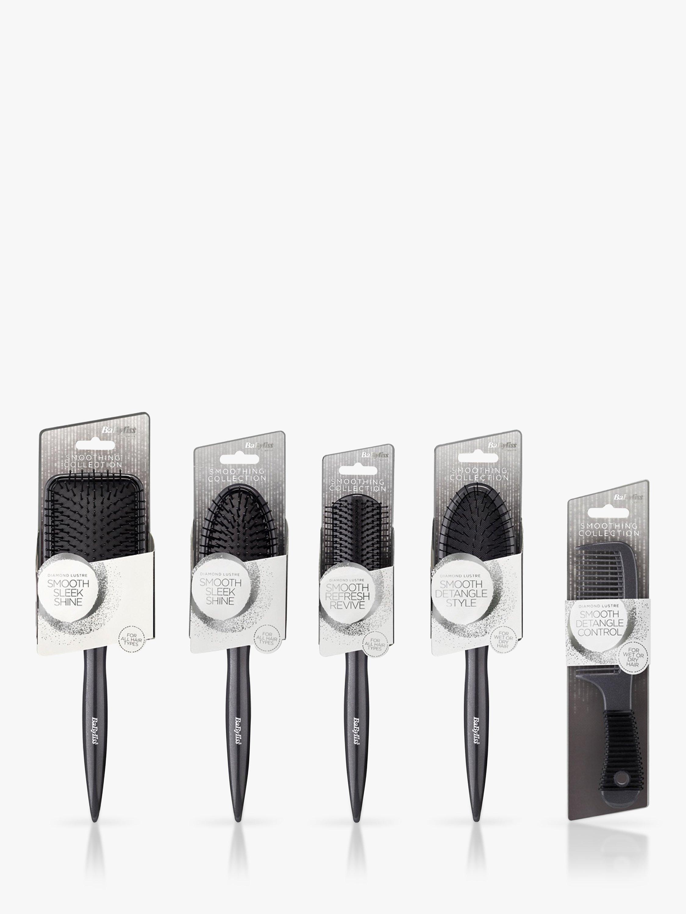 Product image 4 of 4, which shows BaByliss Diamond Cushion Brush Hair Styler Accessory, Black