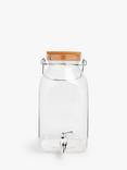 John Lewis Plastic Drinks Dispenser, 7.4L, Clear