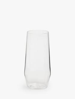 John Lewis Plastic Picnic Highball Glass, 535ml, Clear, Clear