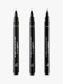 uni-ball Uni-Pin Fine Line Sketch Selection, Pack of 3, Black - view 2, Black