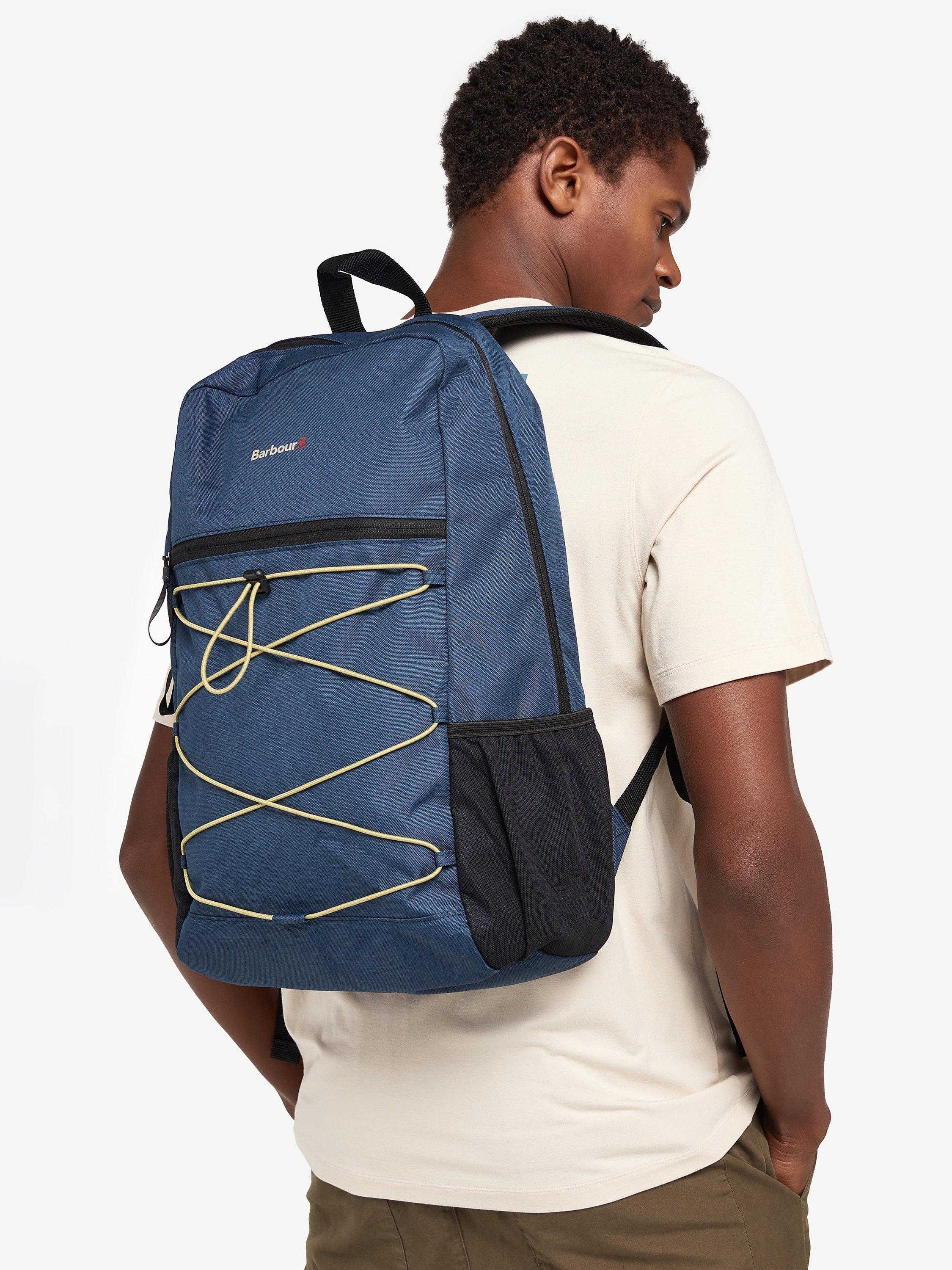 Barbour backpack navy online