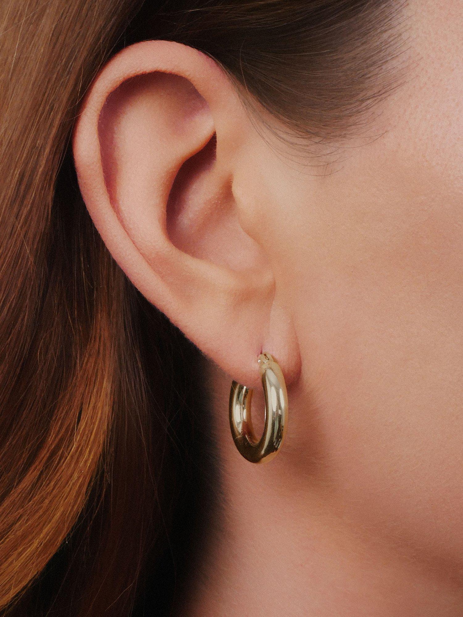 Ralph lauren tortoise hoop earrings hot sale
