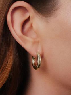 Lauren Ralph Lauren Small Hoop Earrings - view 2, Yellow Gold