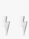 Simply Silver Bolt Stud Earrings, Silver