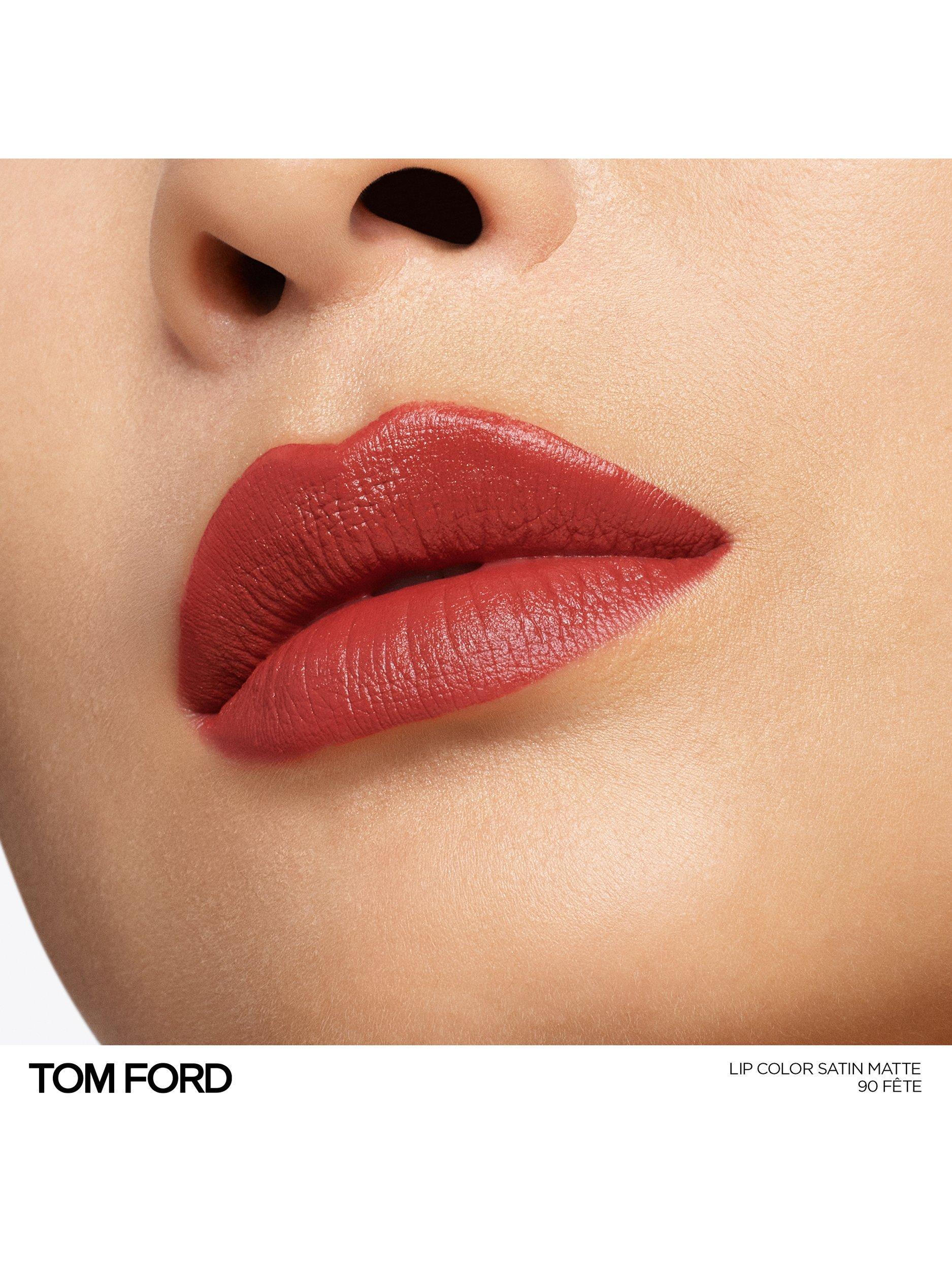 Product image 2 of 6, which shows TOM FORD Lip Colour Satin Matte, 90 Fete