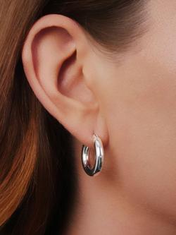 Lauren Ralph Lauren Small Hoop Earrings - view 2, Silver