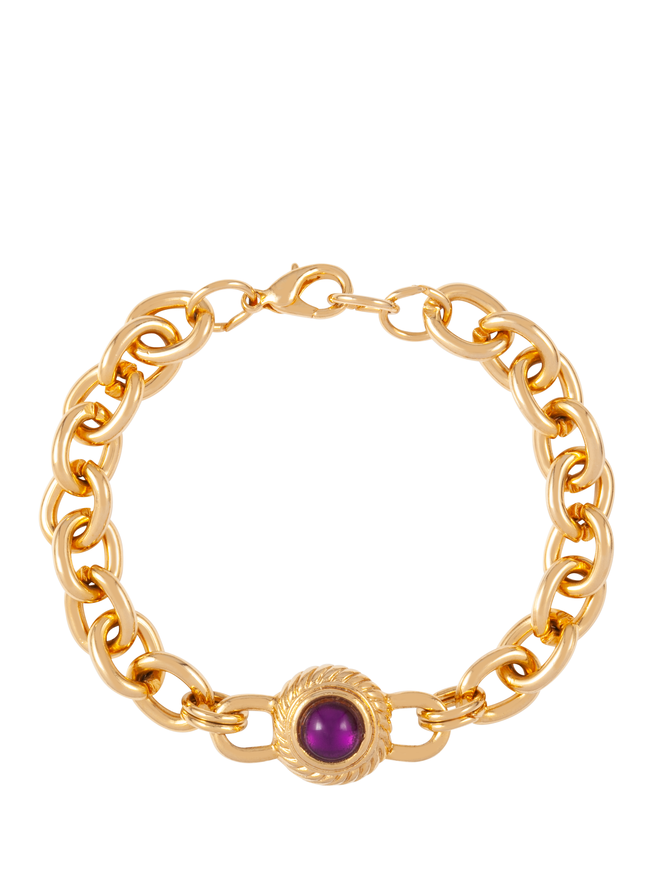 Product image 1 of 3, which shows Susan Caplan Pre-Loved Rediscovered Collection Swarovski Crystal Chain Bracelet, Dated Circa 1980s