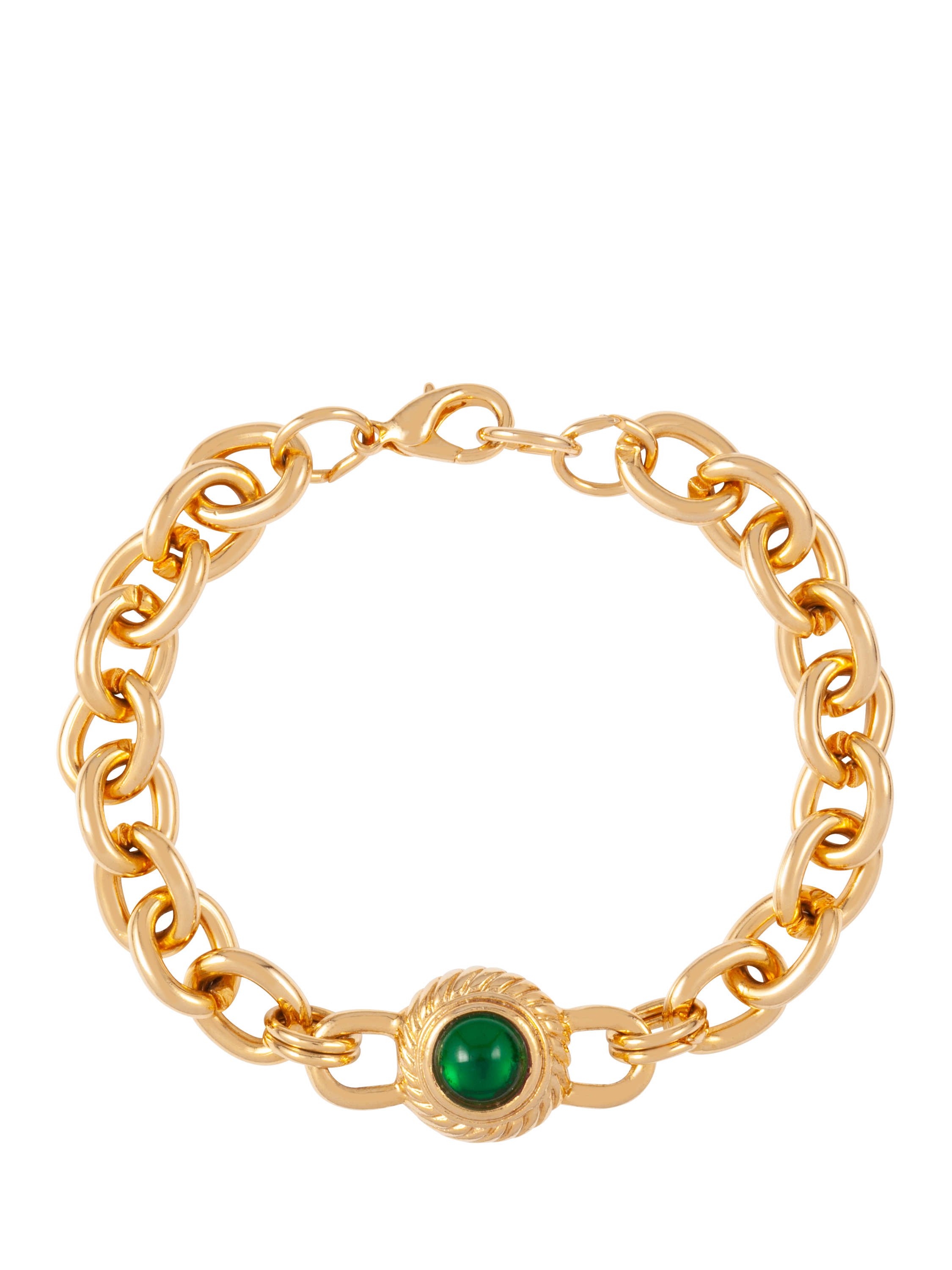 Product image 2 of 3, which shows Susan Caplan Pre-Loved Rediscovered Collection Swarovski Crystal Chain Bracelet, Dated Circa 1980s