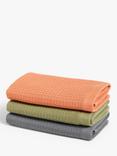John Lewis Spa Waffle Face Cloths, Pack of 3