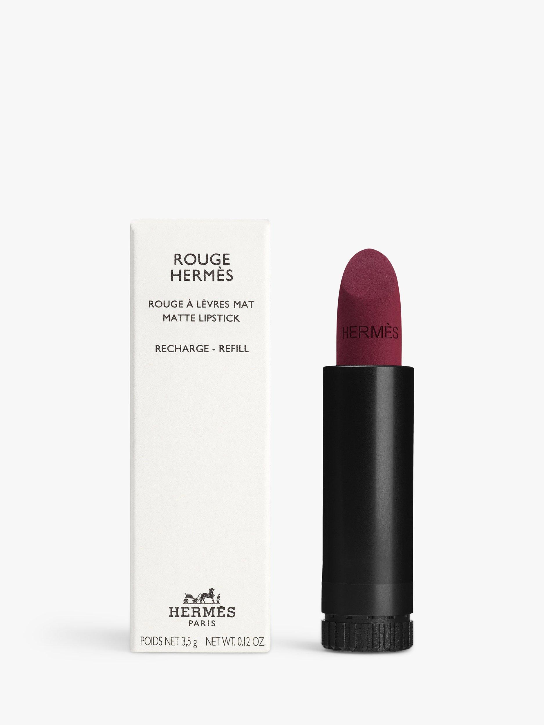 Product image 1 of 9, which shows Hermès Rouge Hermès Matte Lipstick, Refill, 97 Pourpre Figue