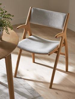 John Lewis X-Ray Dining Armchair - view 2, Natural
