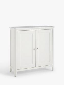John Lewis Portsman Double Towel Cupboard, White