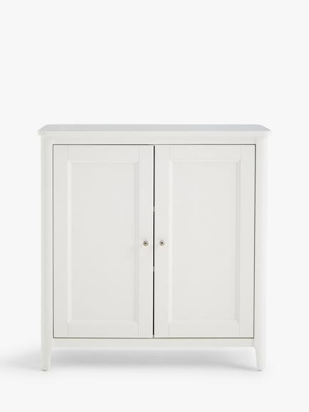 John Lewis Portsman Double Towel Cupboard - view 2, White