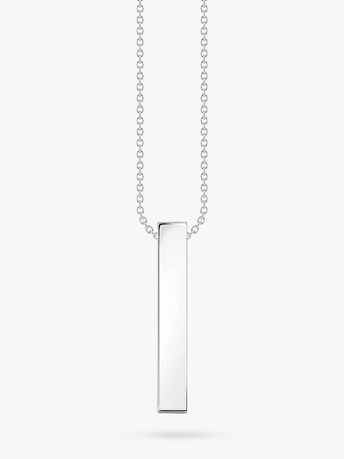 Product image 2 of 4, which shows THOMAS SABO Rainbow Gems Pendant Necklace, Silver/Multi