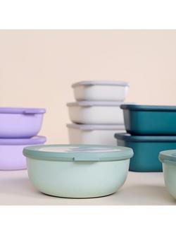 Mepal Cirqula Round Food Storage Bowl, 1.25L - view 2, Nordic Sage