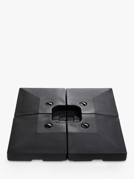 John Lewis Fillable Cantilevered Parasol Base Weights, 90kg, Black - view 2, Black