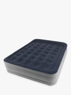 Outwell Flock Superior Double Airbed with Built-In Pump, Navy Blue