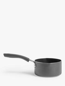 John Lewis Aluminium Non-Stick Milk Pan, 14cm, Black
