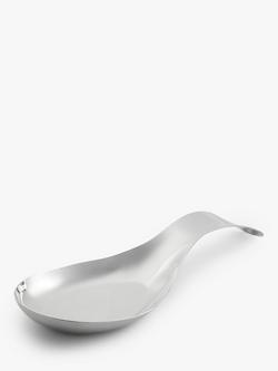 John Lewis Stainless Steel Spoon Rest, Silver, Silver
