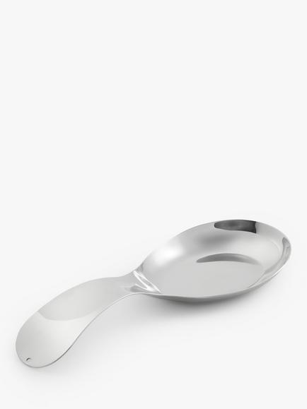 John Lewis Stainless Steel Spoon Rest, Silver - view 2, Silver