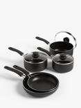 John Lewis Aluminium Non-Stick Pan Set, 5 Piece, Grey