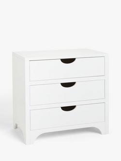 John Lewis Arc Kids' Chest of Drawers, White - view 2, White