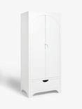 John Lewis Arc Kids' Single Wardrobe, White