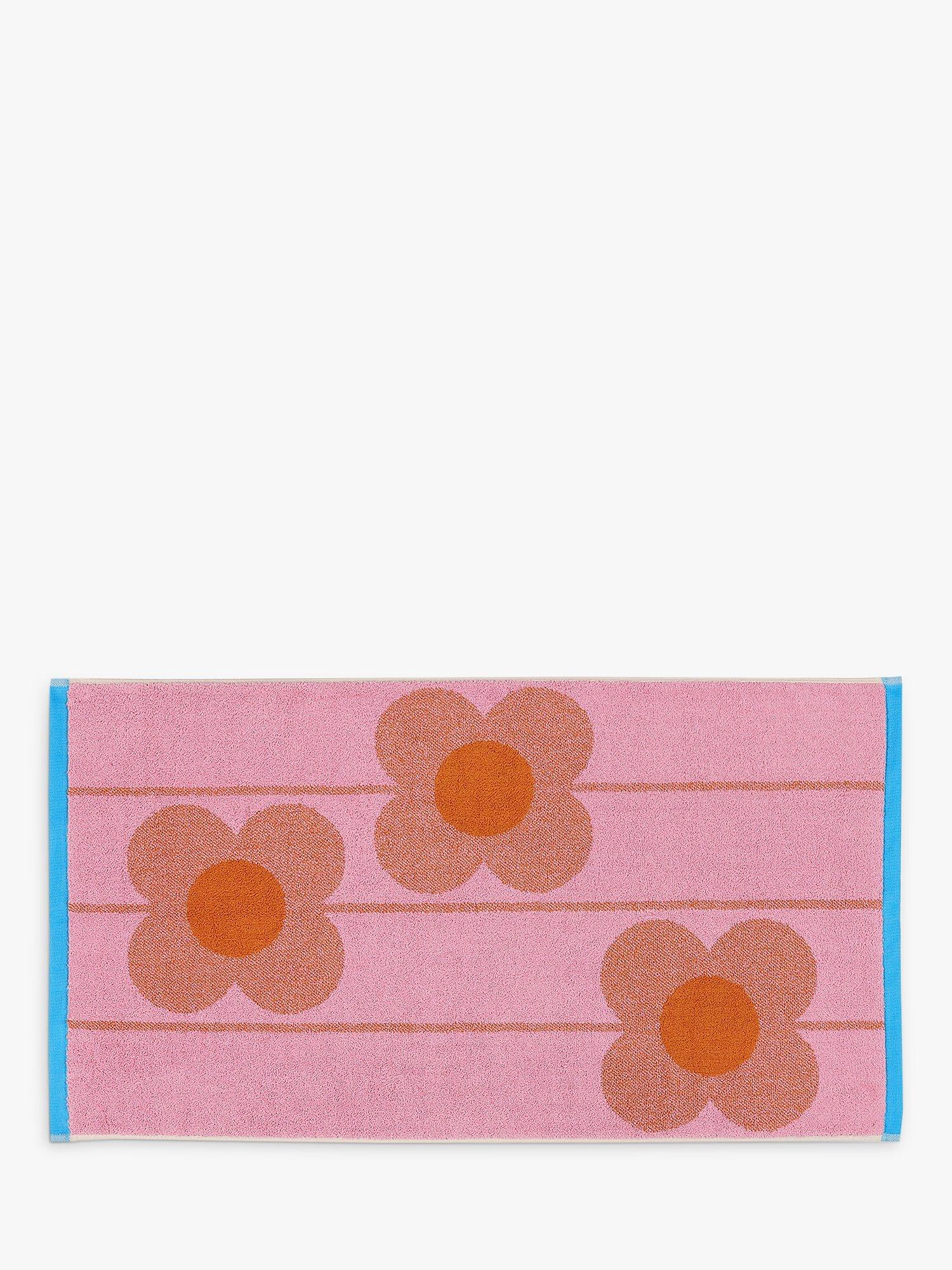 Orla Kiely Abacus Bath Mat, Pink/Sunrise
