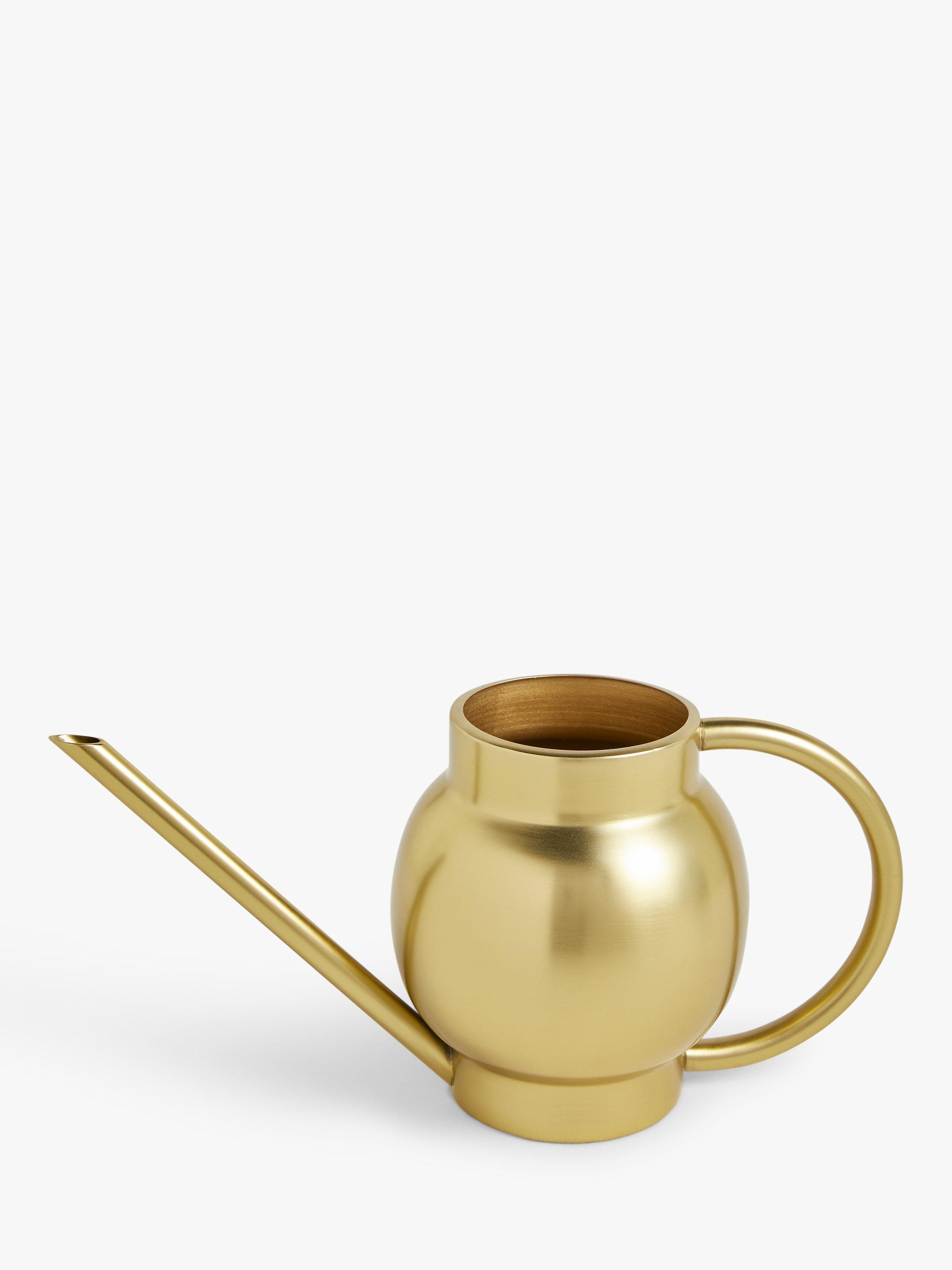 John Lewis Stainless Steel Watering Can, Brass