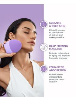 FOREO LUNA 4 Smart Facial Cleansing & Firming Massage Device Sensitive Skin, Lavender - view 2, Lavender