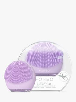 FOREO LUNA 4 Go 2-Zone Facial Cleansing & Firming Device for All Skin Types, Lavender