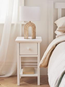 John Lewis Wilton Bedside Tables, Set of 2 - view 2, White