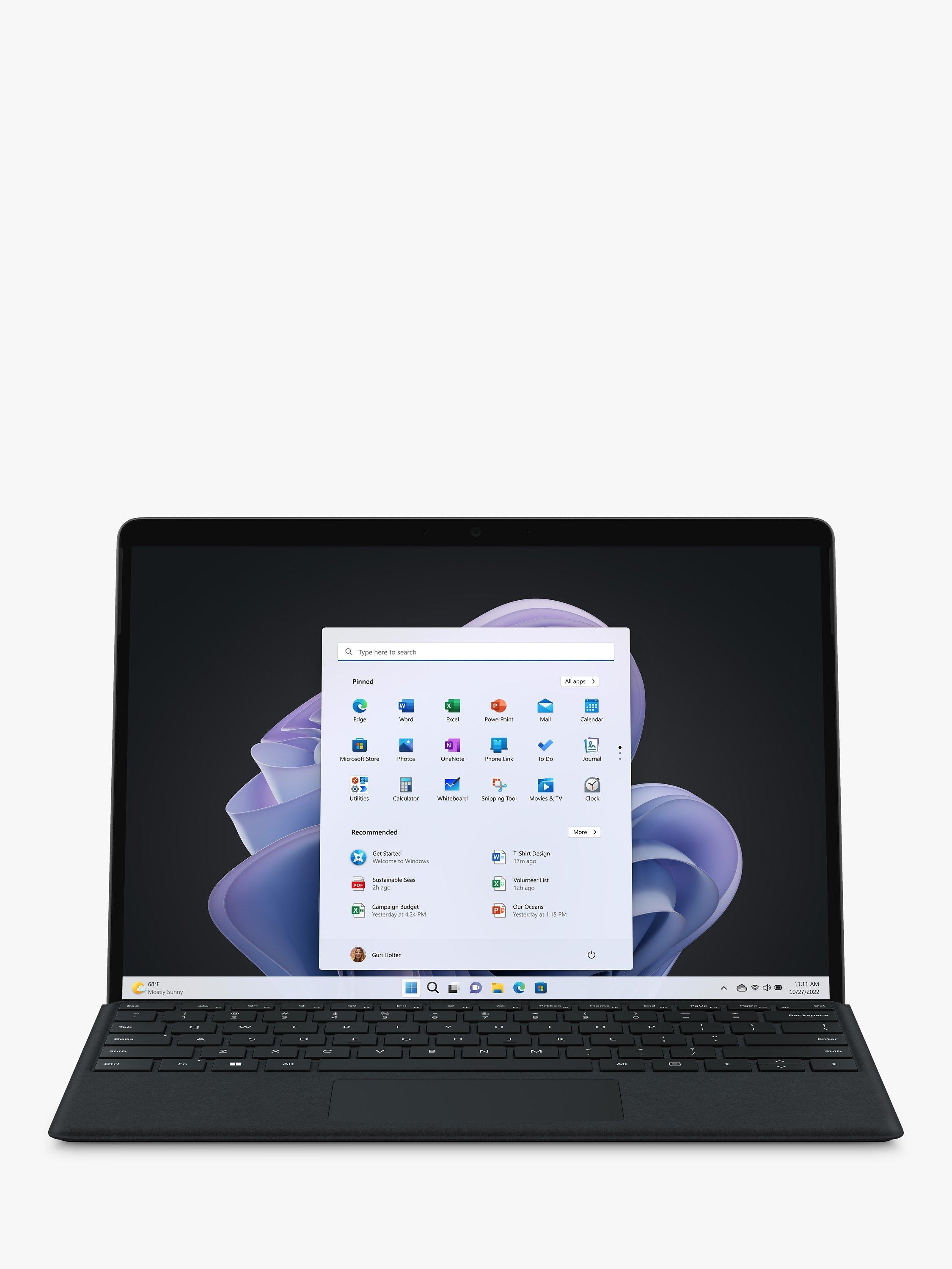 Microsoft Surface Pro 9, Intel Core i7 Processor, 16GB RAM, 256GB SSD, 13" PixelSense™ Flow, Graphite