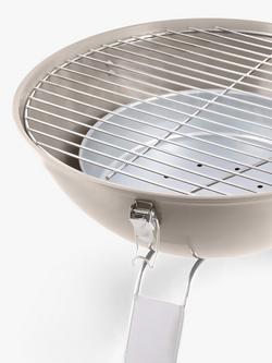 John Lewis Portable Charcoal BBQ, Cool Grey - view 2, Cool Grey