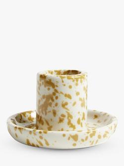 John Lewis Splash Candle Holder, Honey, Honey