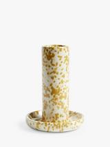 John Lewis Splash Candle Holder, Honey