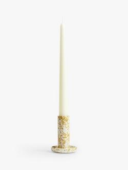 John Lewis Splash Candle Holder, Honey - view 2, Honey