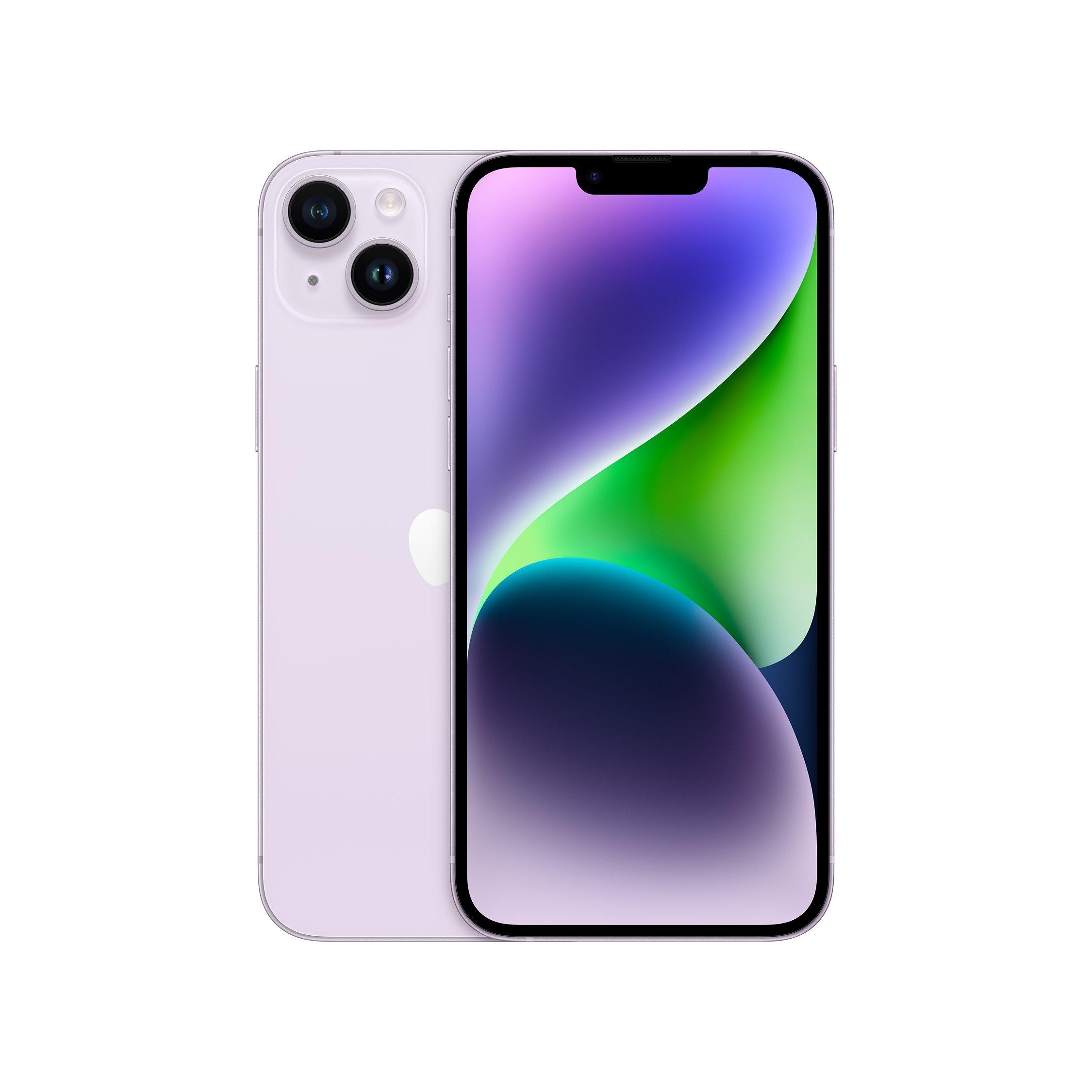 Apple iPhone 14 Plus, iOS, 6.7", 5G, SIM Free, 256GB, Purple