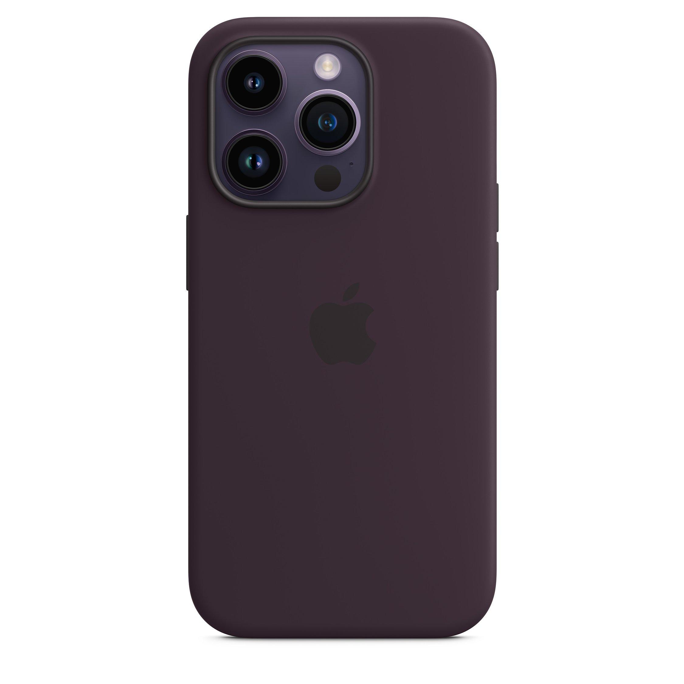 Apple Silicone Case with MagSafe for iPhone 14 Pro, Elderberry