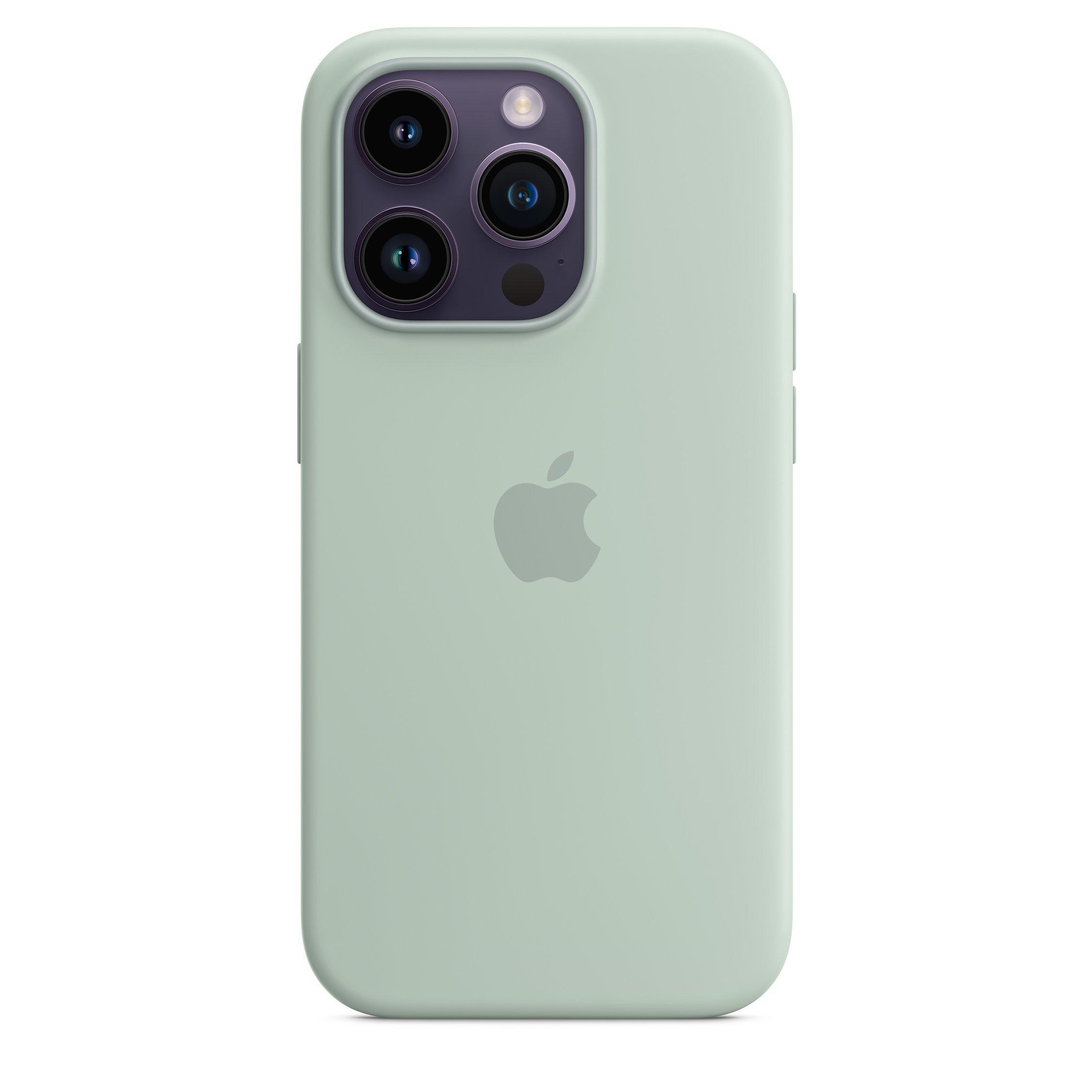 Apple Silicone Case with MagSafe for iPhone 14 Pro, Succulent
