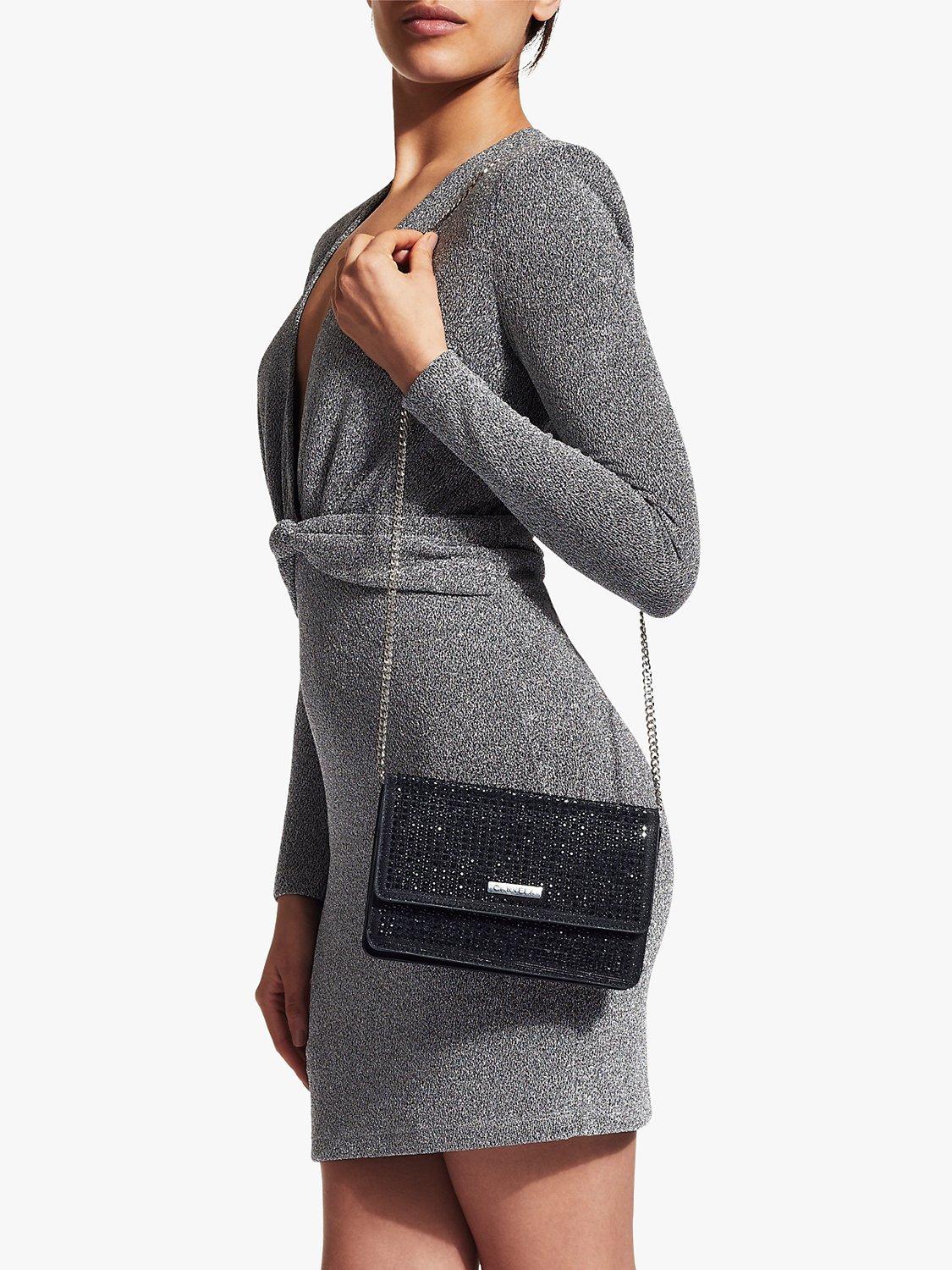 Carvela Kianni Jewel Clutch Bag Black