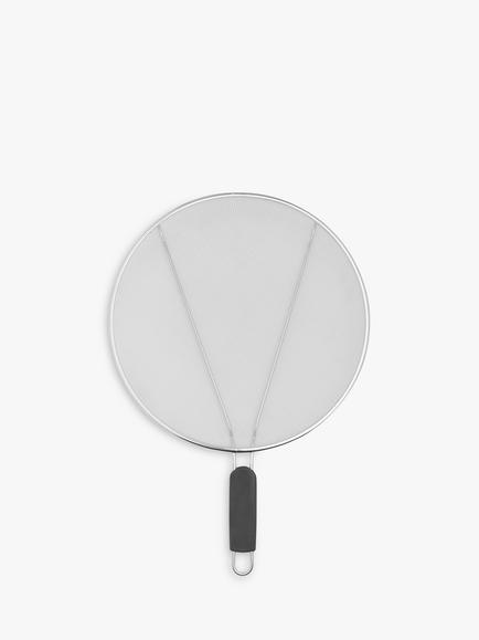 John Lewis Pan Splatter Screen, 33cm, Silver
