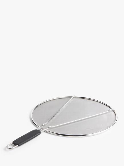 John Lewis Pan Splatter Screen, 33cm - view 2, Silver