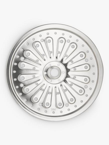 John Lewis Stainless Steel Kitchen Hob Heat Diffuser, 21.5cm, Silver