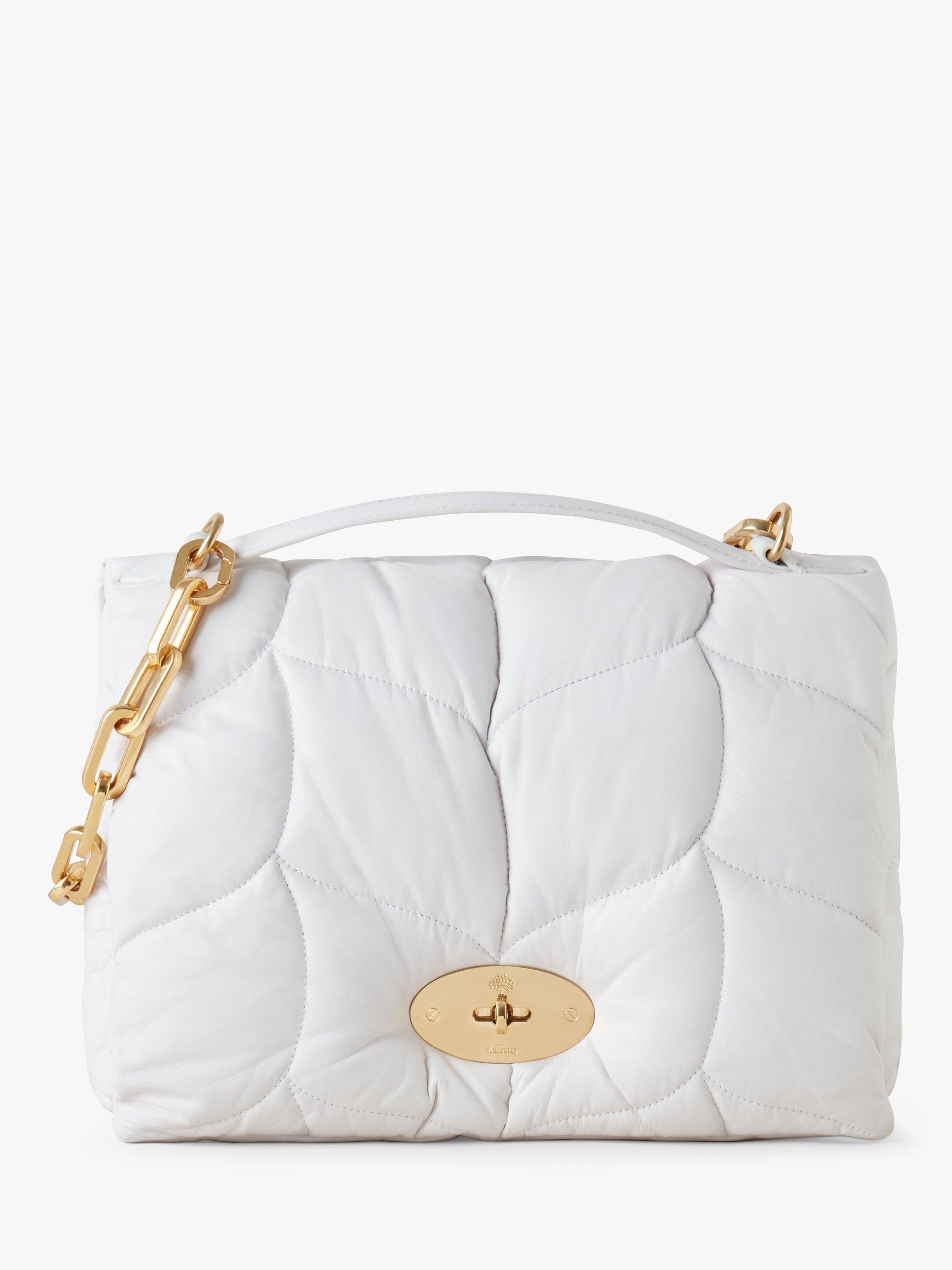 Mulberry Softie Nappa Leather Cross Body Bag, White