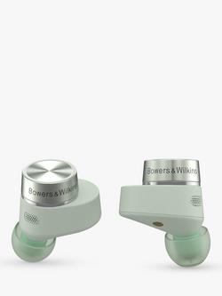 Bowers & Wilkins Pi5 S2 Noise Cancelling True Wireless In-Ear Headphones with Mic/Remote, Sage Green