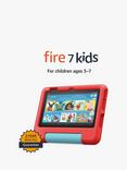 Amazon Fire 7 Kids Edition Tablet (12th Generation, 2022) for ages 3-7 with Kid-Proof Case & Parental Controls, Quad-core, Fire OS, Wi-Fi, 16GB, 7", Red